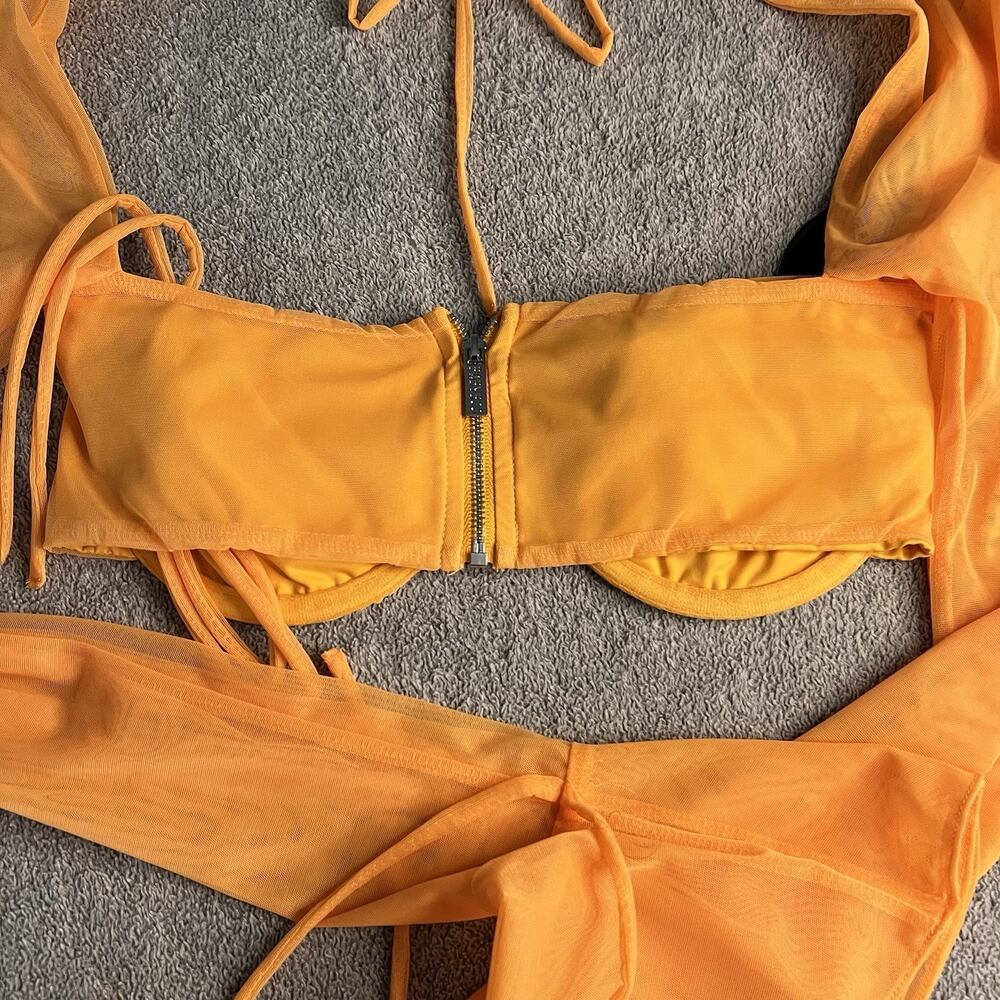 BabyBoo Fashion Priscilla Top- Tangerine Size M NWT Long Sleeve B201 - Picture 7 of 8